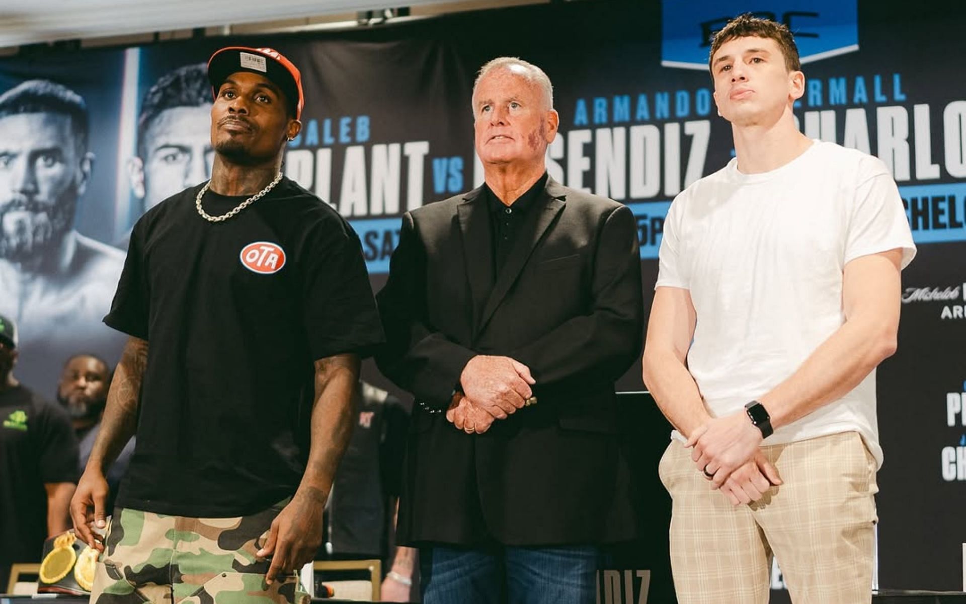 Jermall Charlo (left) takes on Thomas LaManna (right). [Image courtesy: @futureofboxing on Instagram]