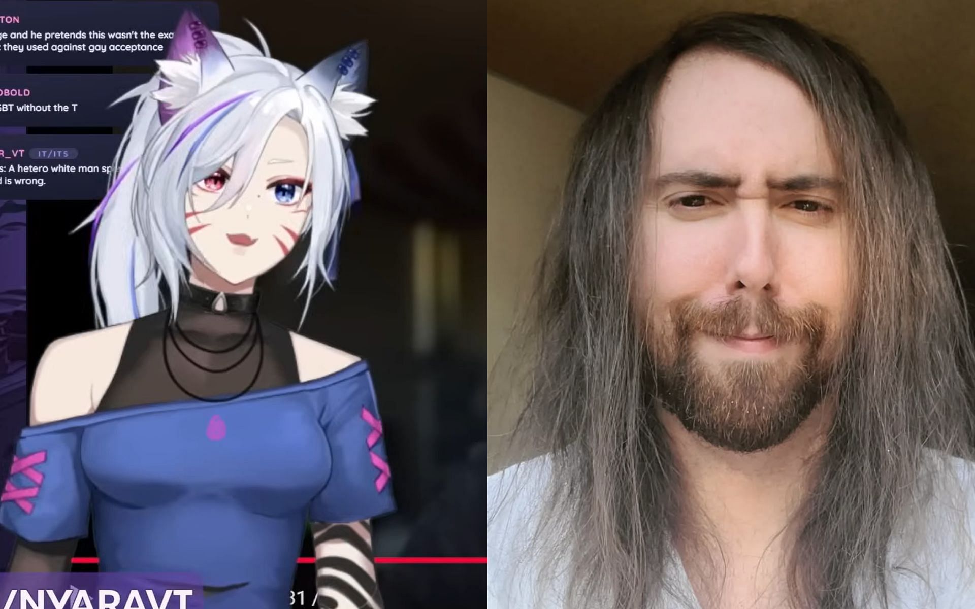 &quot;Stop trying to groom kids&quot;: Asmongold responds to transgender VTuber Nyara