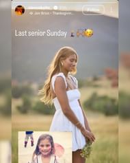 تشارك Sienna Betts كليشيهات من ملابسها في آخر يوم لها قبل انضمامها إلى الأخت لورين بيتس في UCLA (الصورة). (الصورة عبر Instagramsiennabetts_)