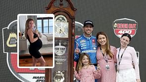 Denny Hamlin's fiancée flaunts baby bump while partaking in Mother's Day trend on IG
