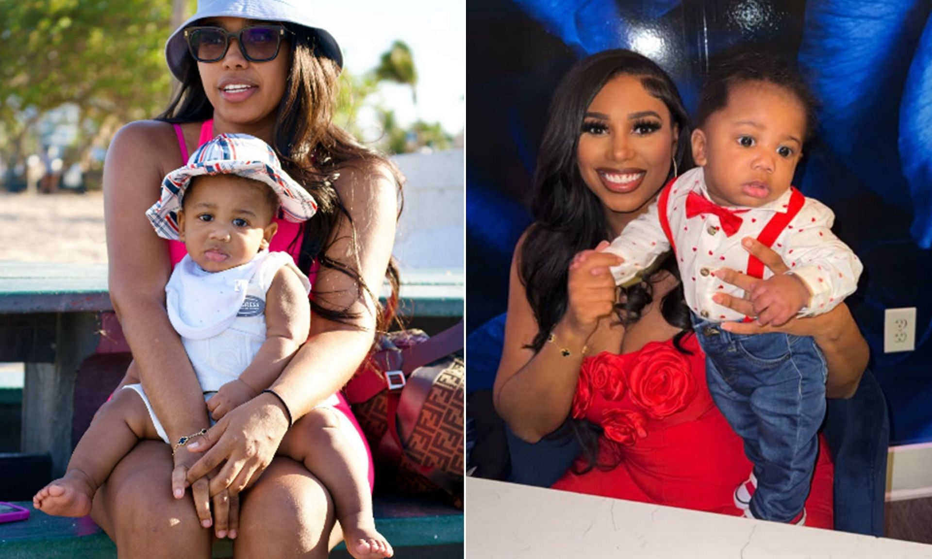 Deiondra Sanders flexes her motherly duties via latest adorable post. (Image credit: Deiondra