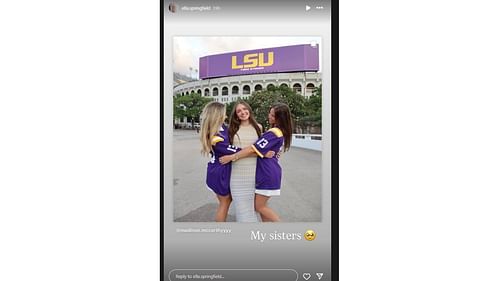 Springfield's Instagram story