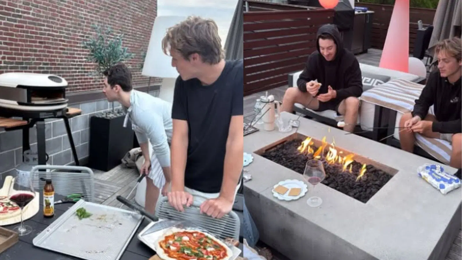Bruins' Jeremy Swayman becomes a pizzaiolo for girlfriend Alessandra and her Italian-heritage family on "build your own pizza" night