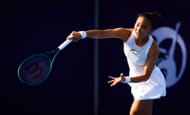 Yuan in action at the Qatar TotalEnergies Open - Day One - Source: Getty