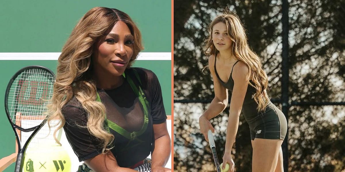 Serena Williams (left, Source: Getty), Anna Frey (right, Source: Instagram/annafrey0)