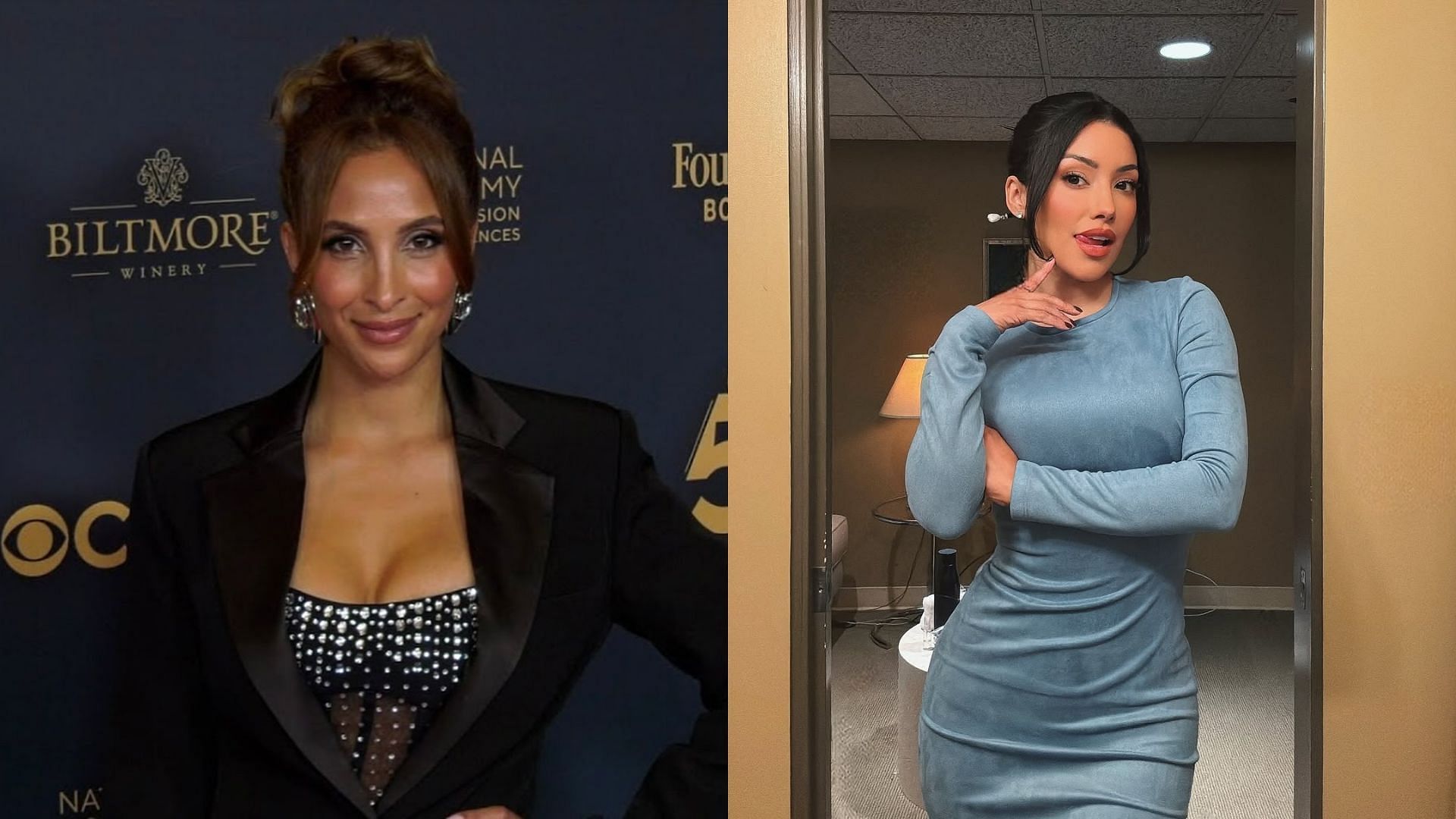 Christel Khalil as Lily and Zuleyka Silver as Audra from The Young and the Restless (Image via Instagram/@christeladnana, @zuleykasilver