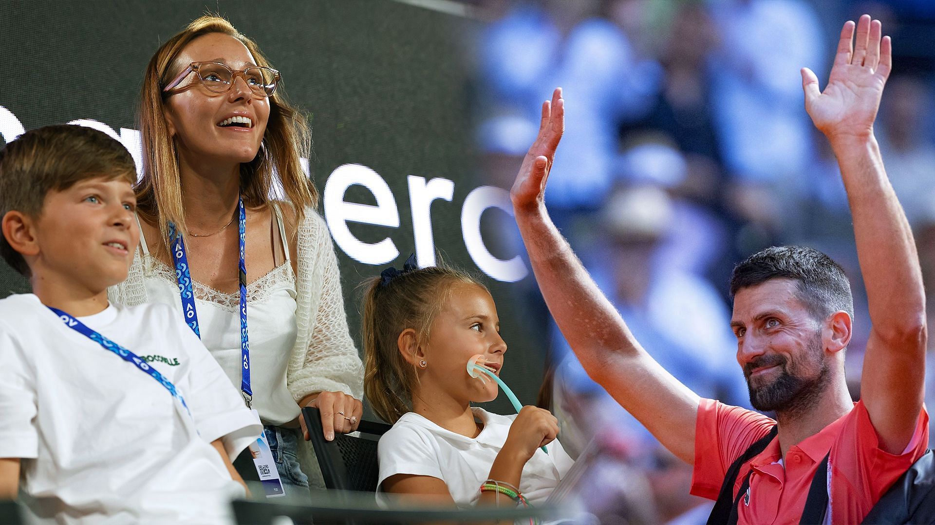 Novak Djokovic elated as wife Jelena and kids Stefan &amp; Tara make special trip to support him at Geneva Open 2025 | Image Source: Getty