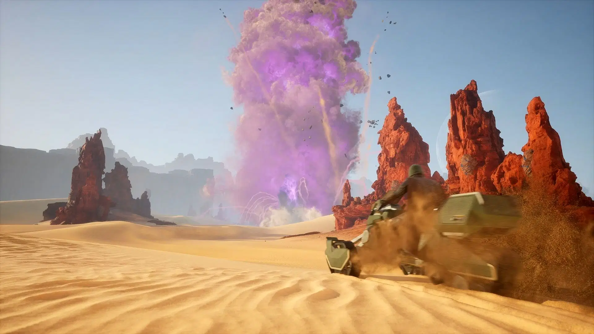 There are small Spiceblows behind the Shield Wall (Image via Funcom)