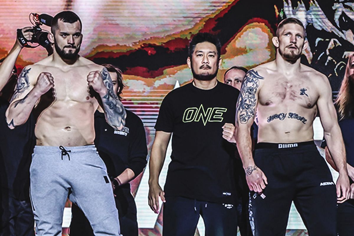 Roberto Soldic (L) and Zebaztian Kadestam (R) | Photo by ONE Championship