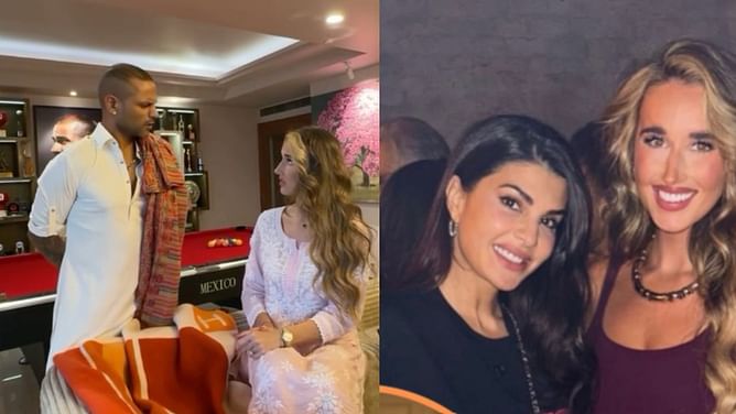 बॉलीवुड एक्ट्रेस के साथ नजर आईंं शिखर धवन की गर्लफ्रेंड, फैन ने सोफी शाइन के लिए कही बड़ी बात
