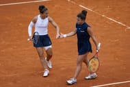 Sara Errani and Jasmine Paolini at the Madrid Open 2025. (Photo: Getty)