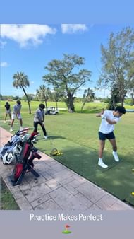 Carlos Boozer shares 3-word message as sons Cayden and Cameron Boozer try their hand at golf days ahead of Duke career (Image: Instagram via @mrcbooz)