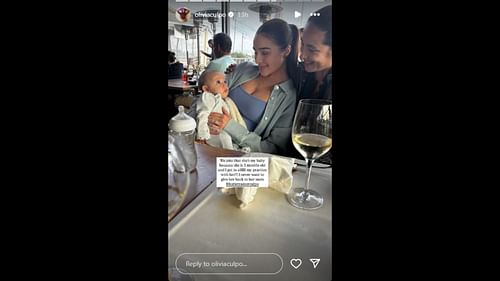 Culpo shared a glimpse of her parenting preview (image credit: instagram/oliviaculpo)
