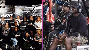 Michael Jordan’s son reacts as NBA legend’s NASCAR team celebrates its women with dazzling 115,000 Swarovski crystals sneakers