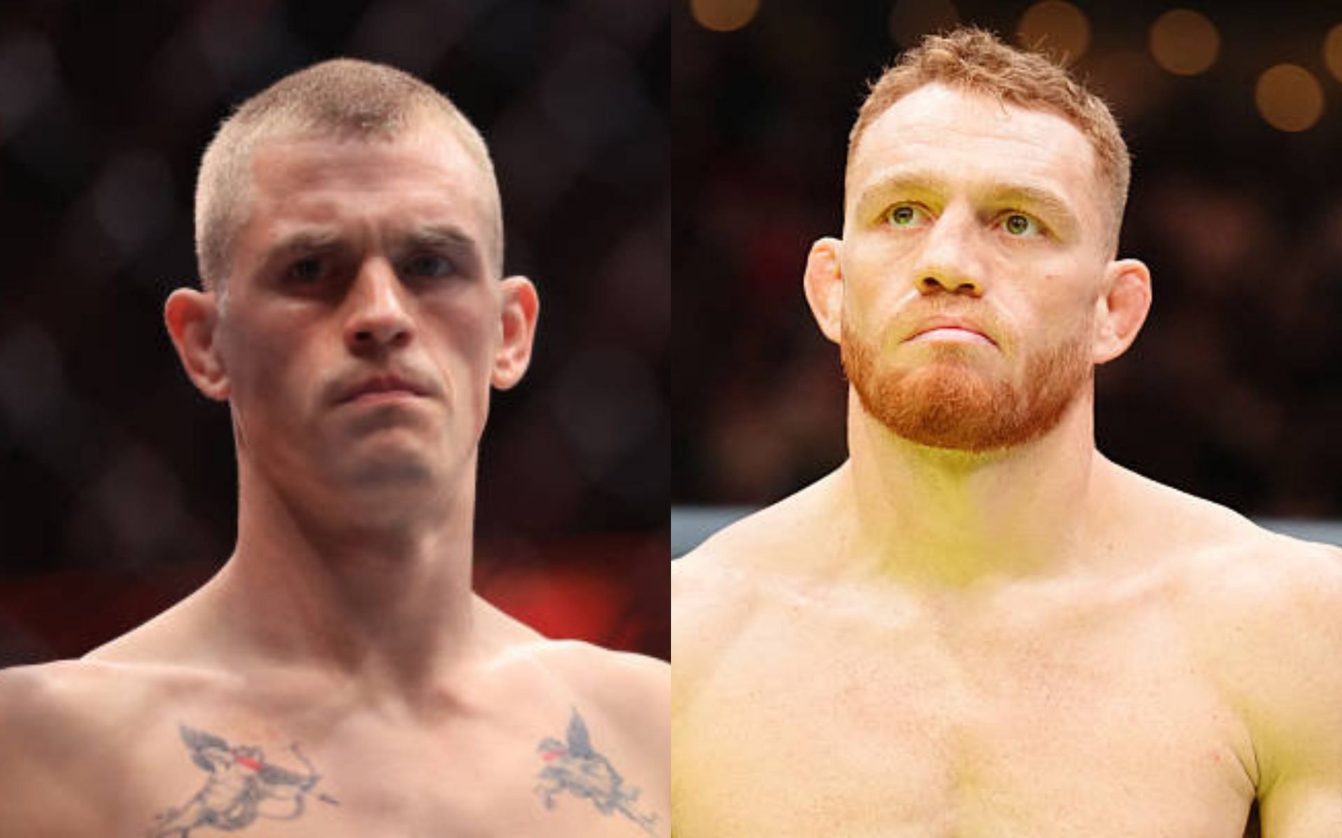 Ian Machado Garry (left) fires back at Jack Della Maddalena (right) [Image credits: Getty Images]
