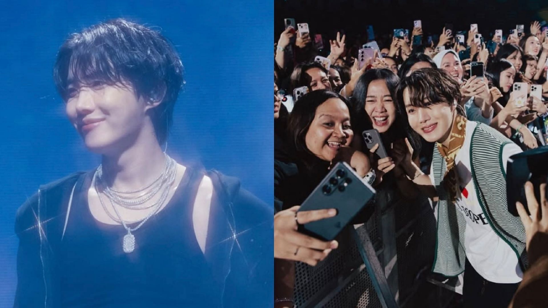 BTS j-hope in HOTS concert (Image via Instagram/@uarmyhope)