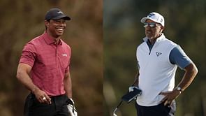 Tiger Woods shares tip to get out of the bunker amid Phil Mickelson's struggles at the 2025 PGA Championship