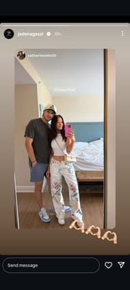 Andre Agassi and Steffi Graf's son Jaden with his girlfriend Catherine - Via Instagram