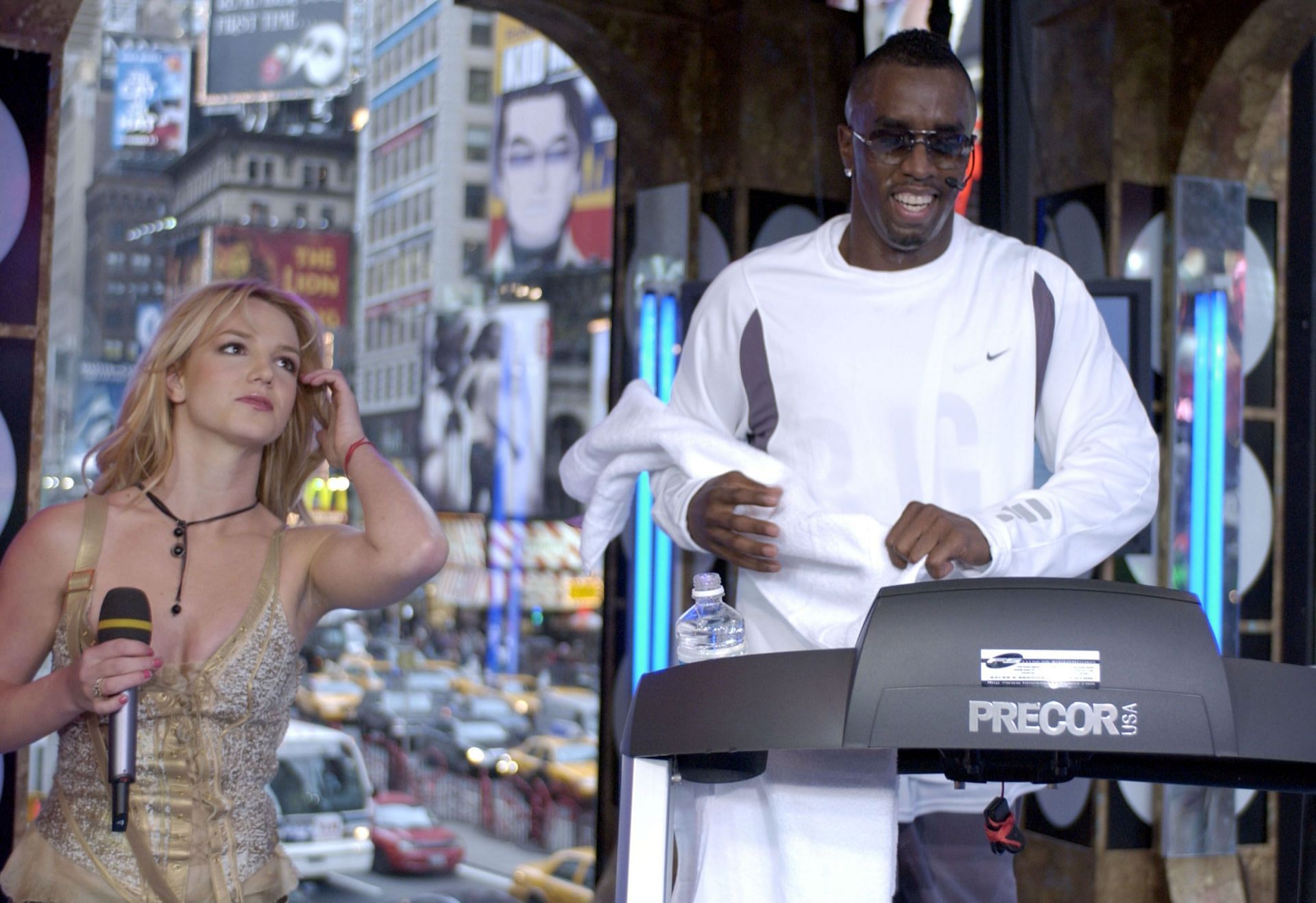 Britney Spears, Sean &quot;P. Diddy&quot; Combs and Travis Fimmel Visit MTV