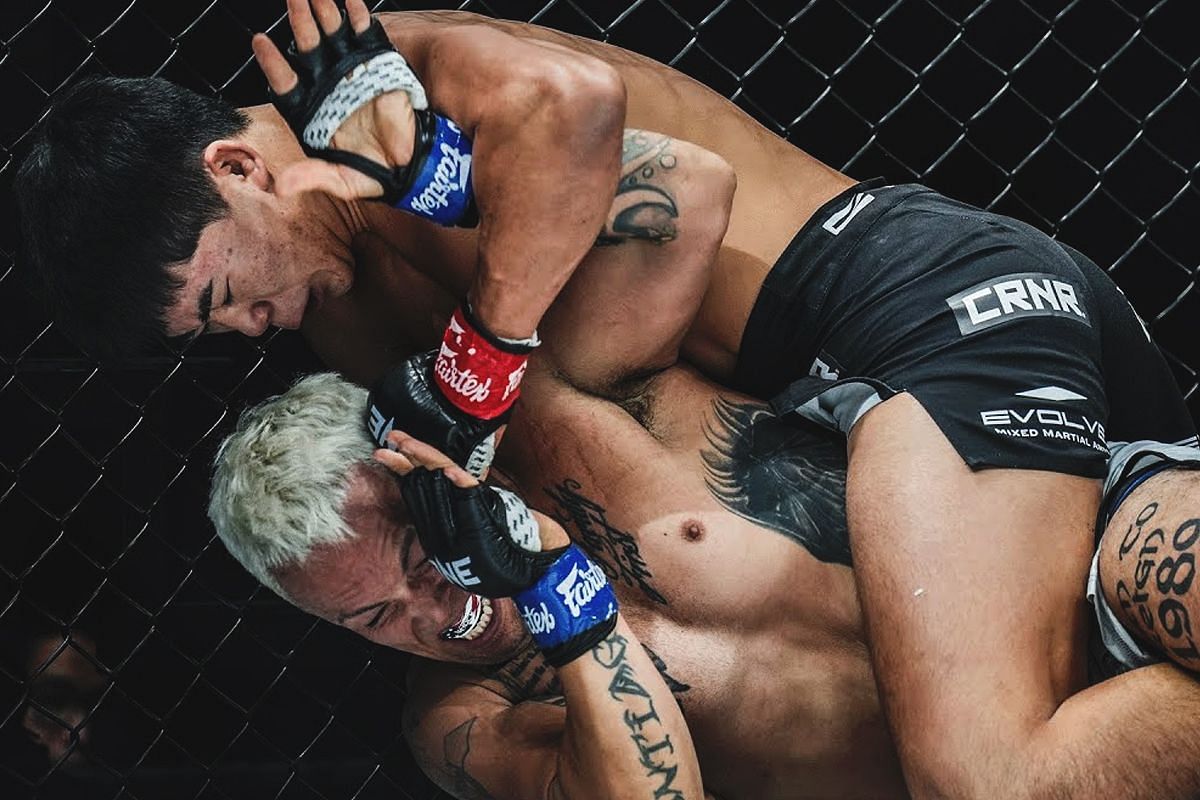Adrian Lee fighting Nico Cornejo | Image credit: ONE Championship