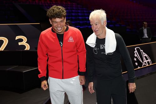Ben Shelton and John McEnroe - Source: Getty