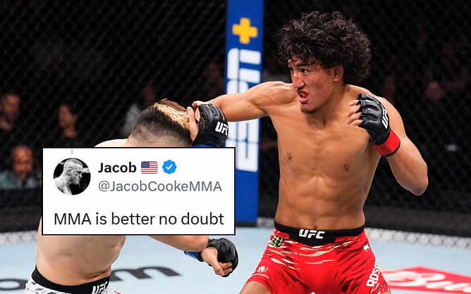 Raul Rosas Jr. defeats undefeated pro boxer without throwing a single punch, fans react: "MMA is better no doubt"