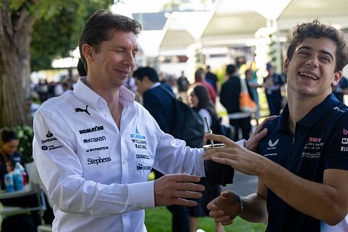 James Vowles and Franco Colapinto at the Australian Grand Prix - Source: Getty