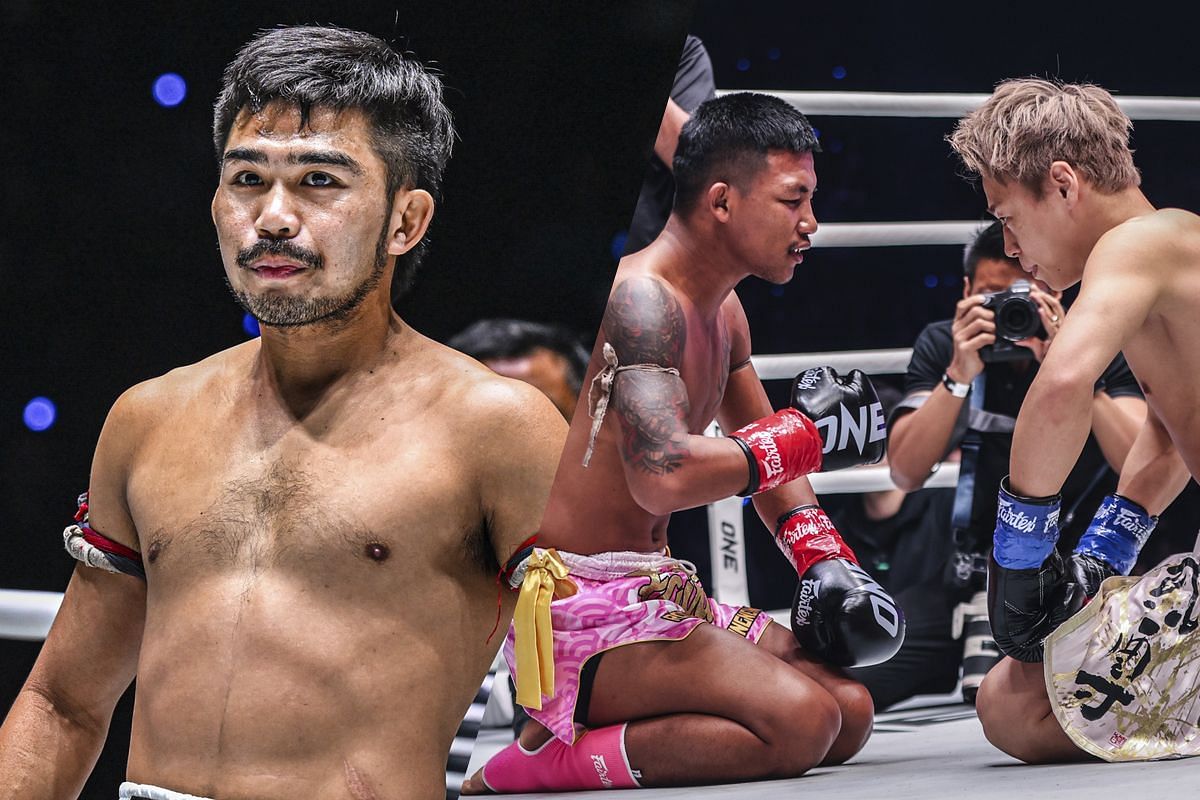 From left to right: Prajanchai, Rodtang, Takeru | Image by ONE Championship