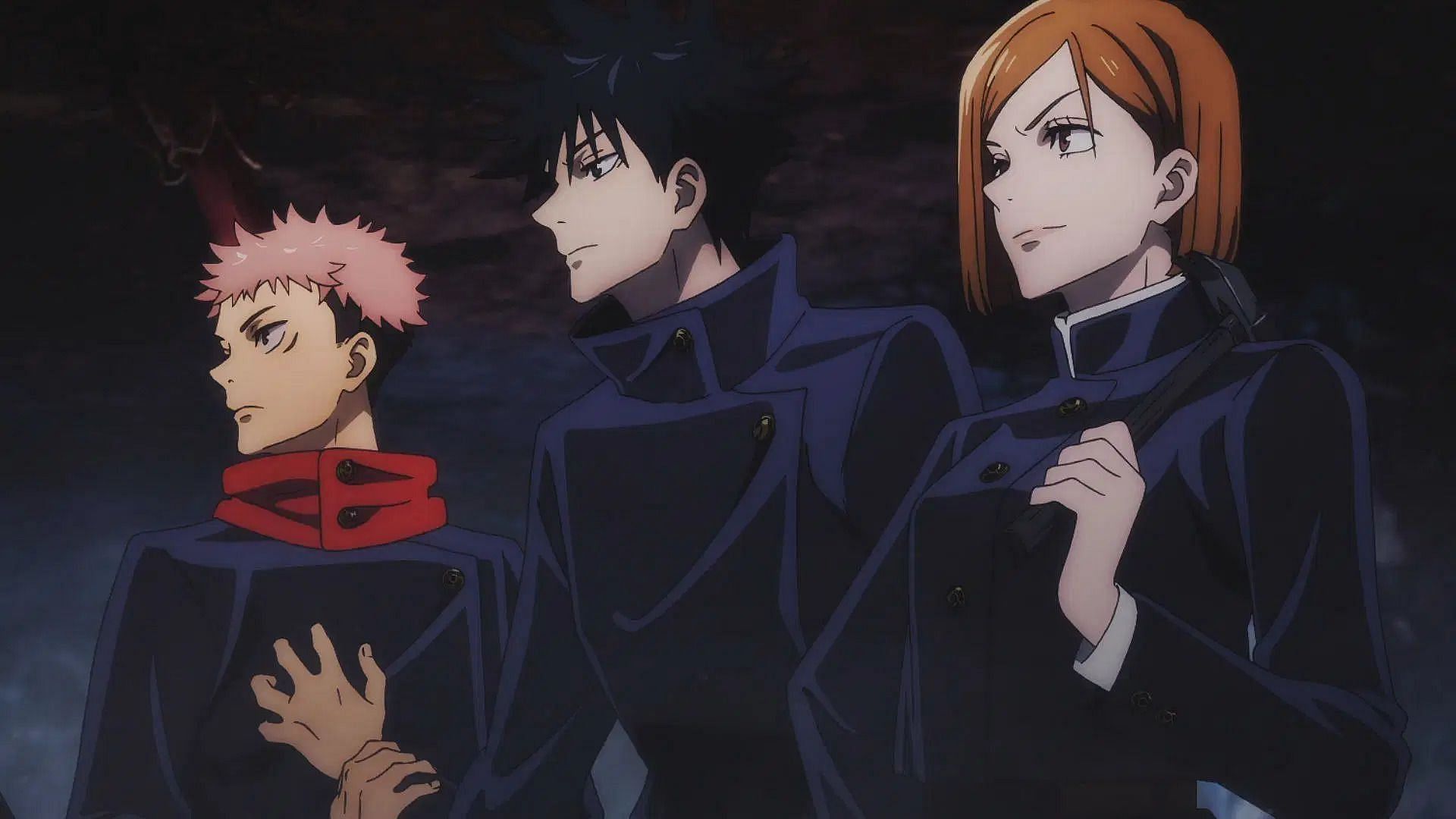 Yuji, Megumi, and Nobara were the main focus of the story&#039;s conclusion (Image via MAPPA).