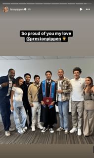 Larsa Pippen's Instagram Story