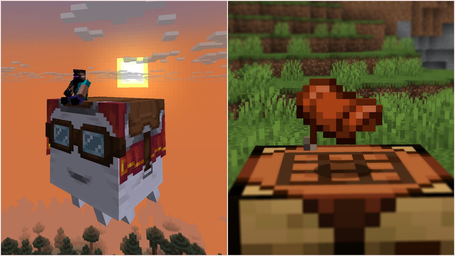 Minecraft summer game drop adds happy ghasts and make saddles craftable (Image via Sportskeeda Gaming || Mojang Studios)