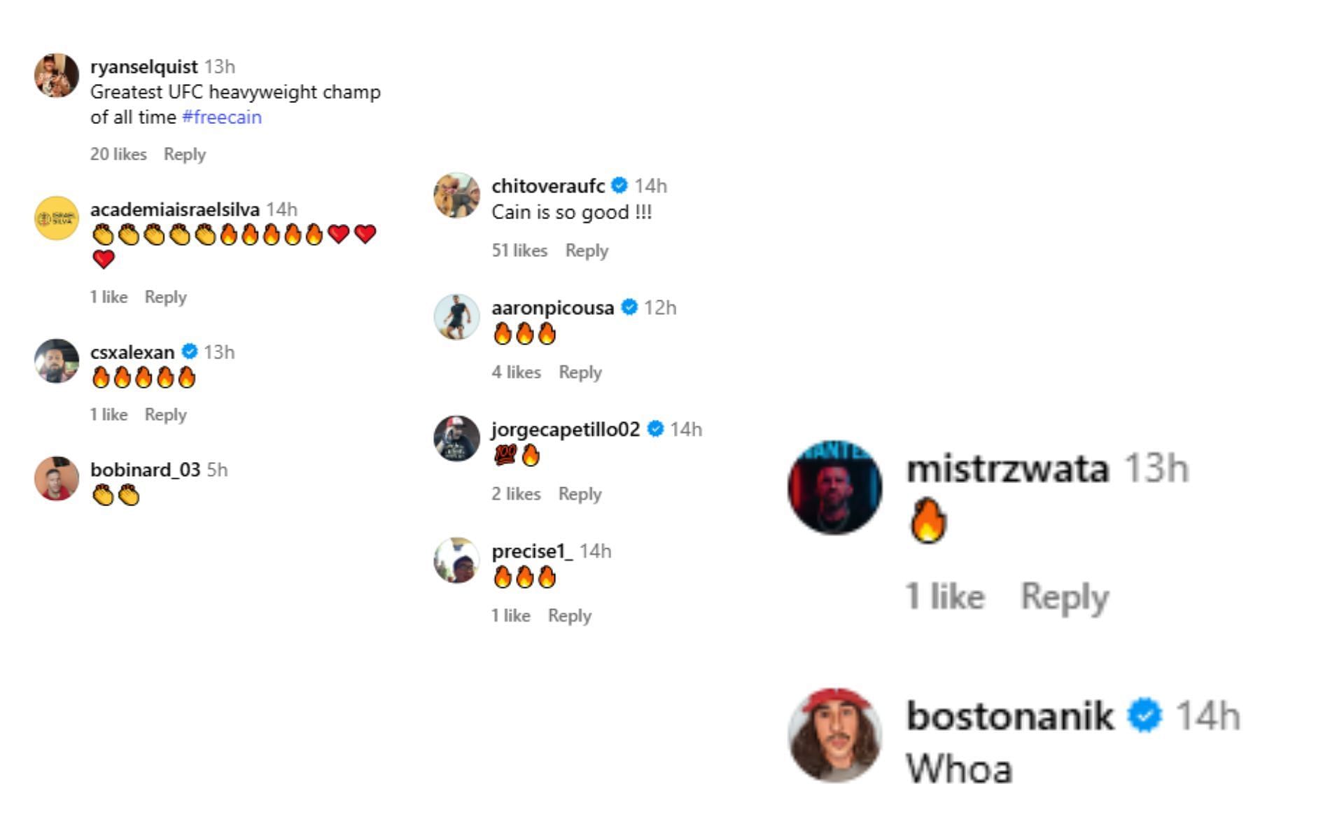 Fan Reactions. [Screenshots courtesy: @hansmolenkamp on Instagram]