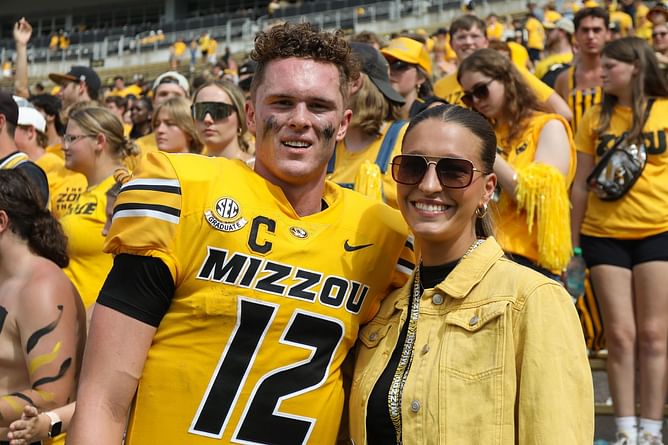 Brady Cook’s fiancée Carli Schieferle expresses excitement as Jets rookie QB heads to New York for OTAs