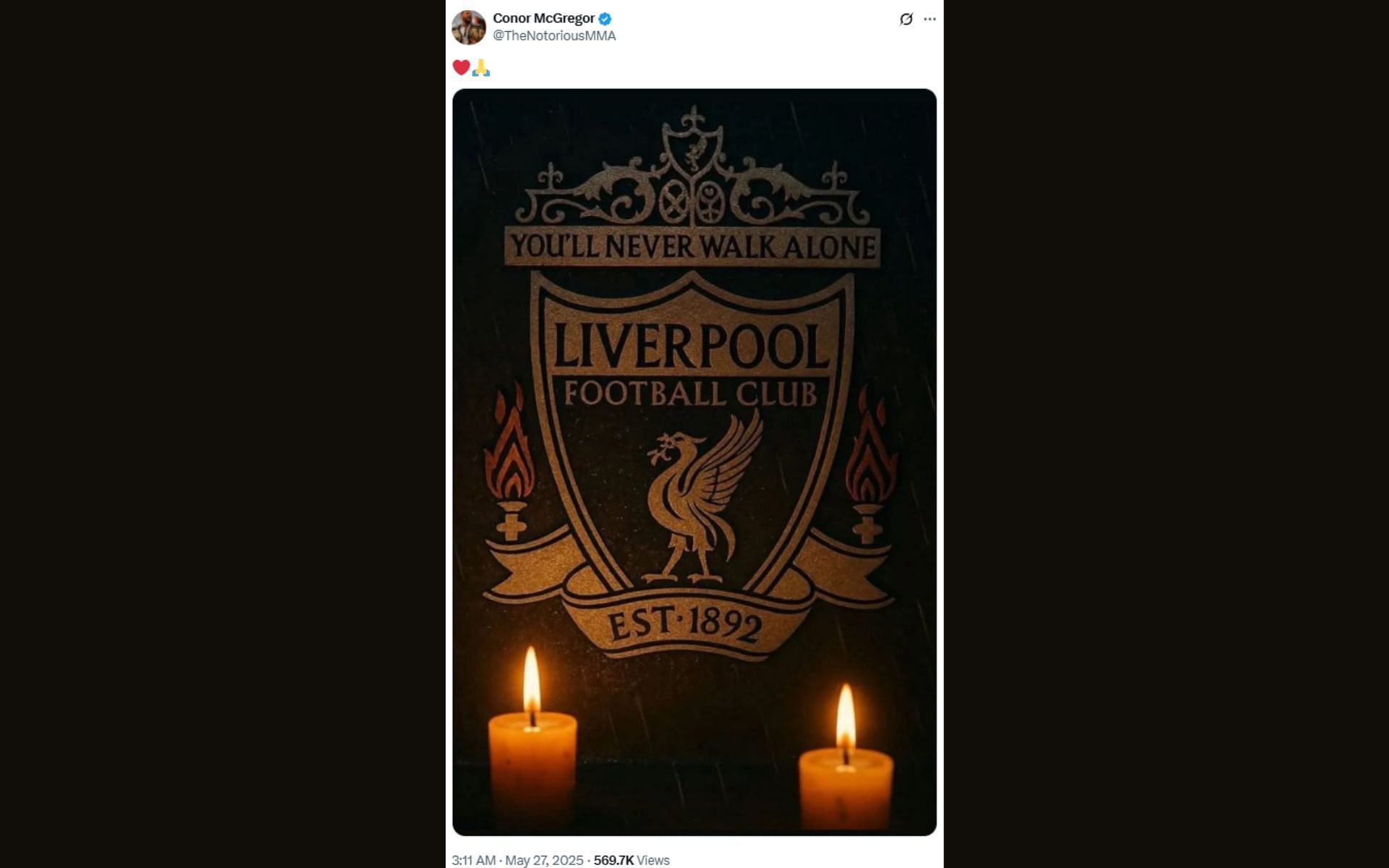 Conor McGregor&#039;s post on X