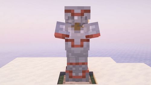 The color of copper looks great on the basic armor set. (Image via Sportskeeda Gaming || Mojang Studios)