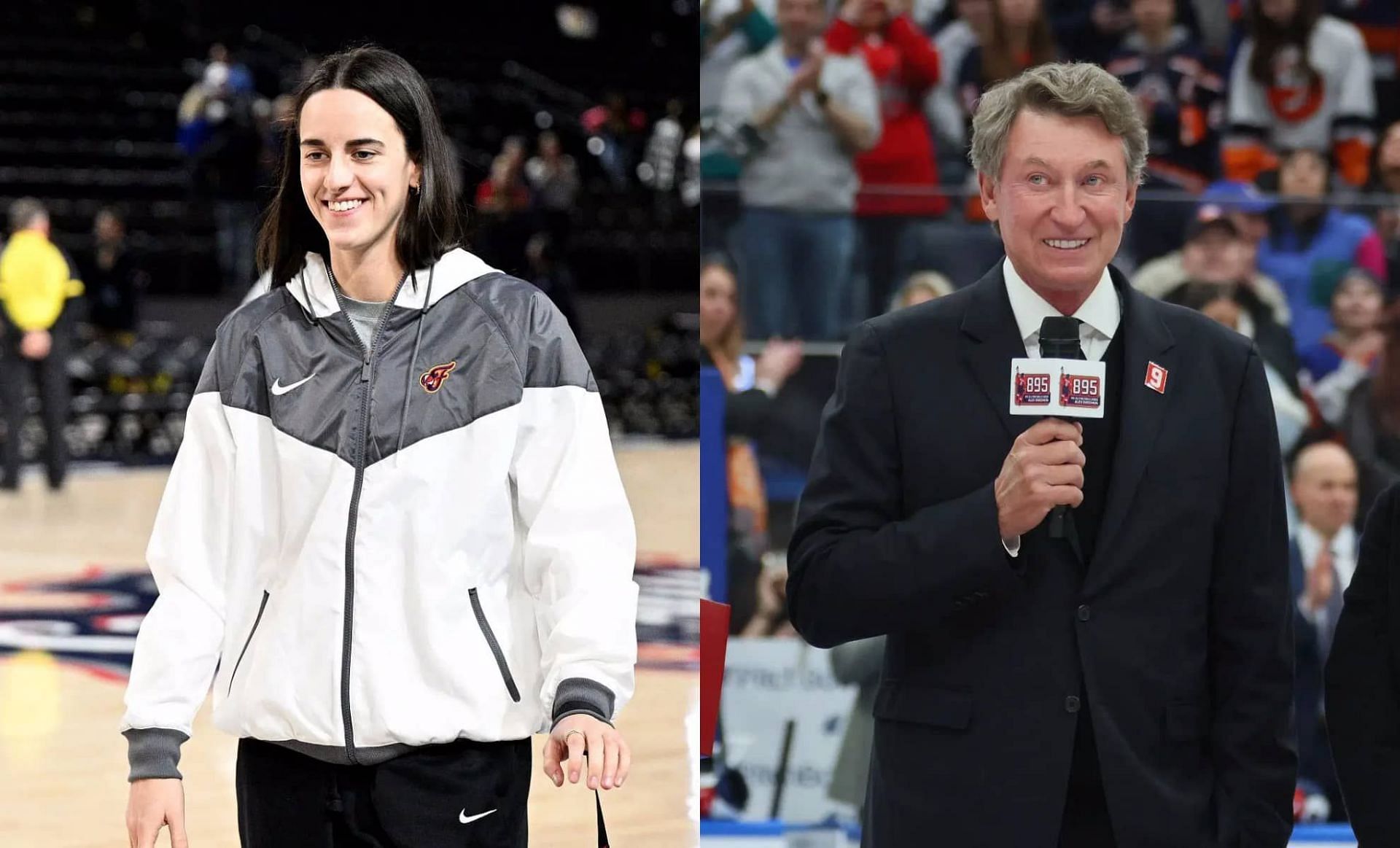 Caitlin Clark and Wayne Gretzky