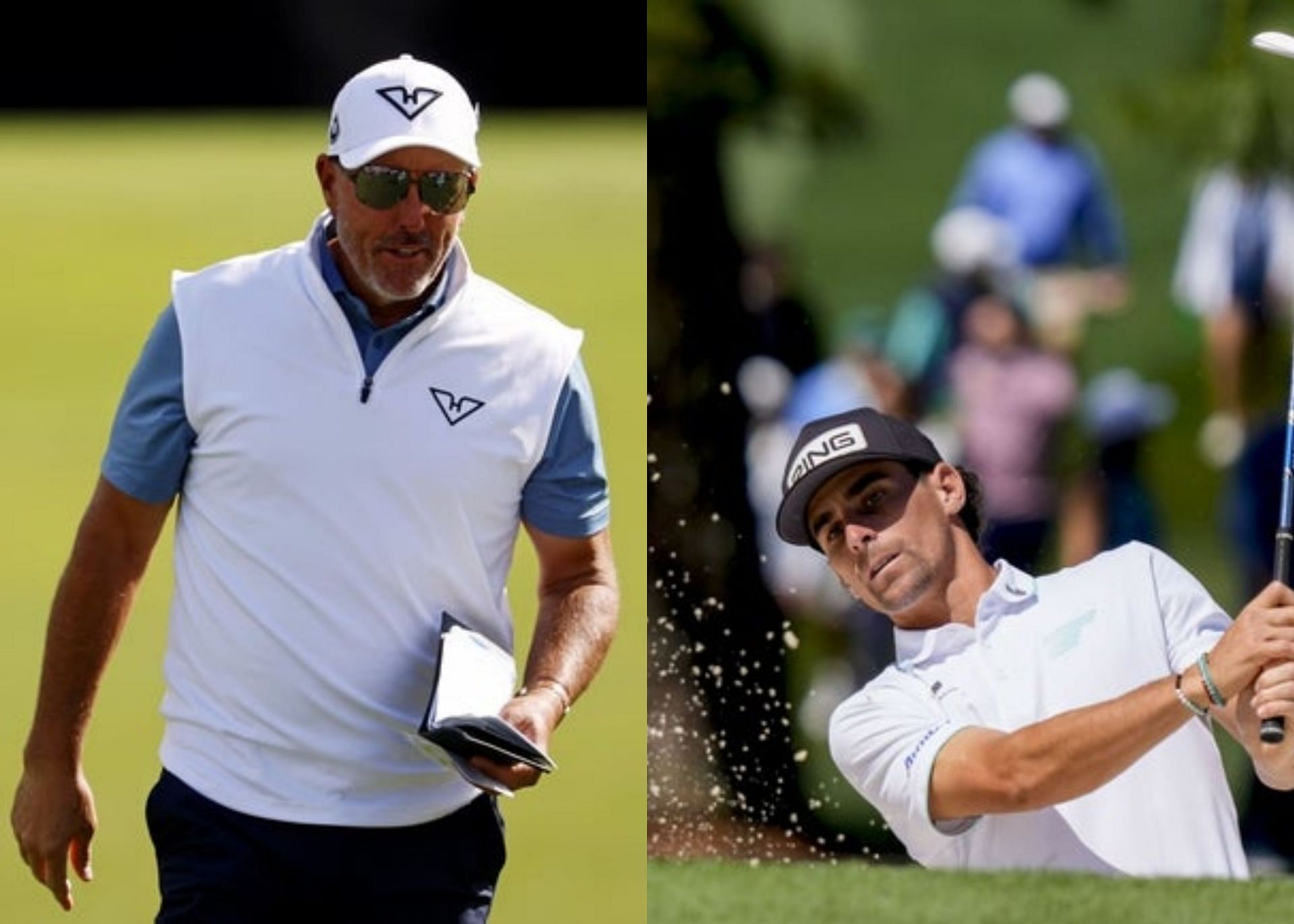 Phil Mickelson and Joaquin Niemann (Image via Imagn)