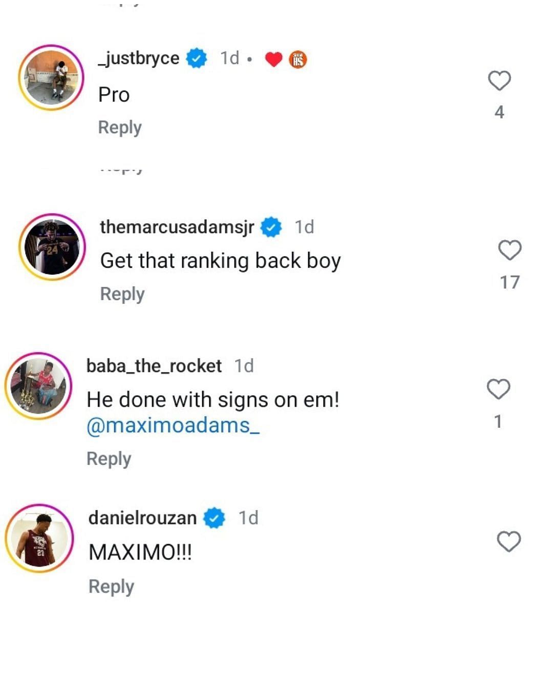 LeBron James&#039; son, Bryce James, drops 1-word reaction as Maximo Adams ends Team Takeover&#039;s undefeated EYBL run. (Images via Instagram @slam_hs)