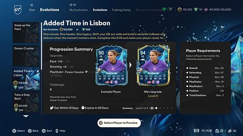 The requirements (Image via EA Sports)