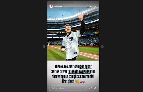 Image credits: Instagram/@yankees