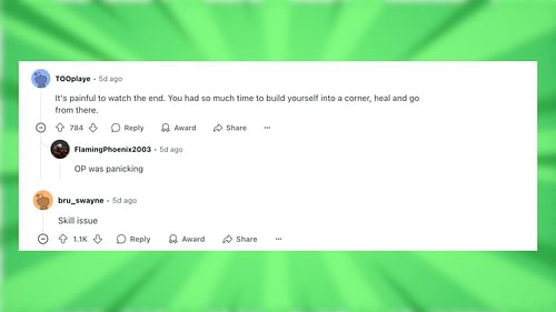 Redditors react to the baby zombie attack video (Image via Reddit)