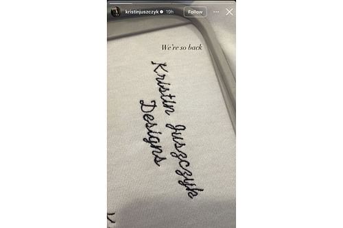 Kyle Juszczyk 's wife Kristin drops 3-word tease for new fashion project, Instagram (image credit: instagram/kristinjuszczyk)