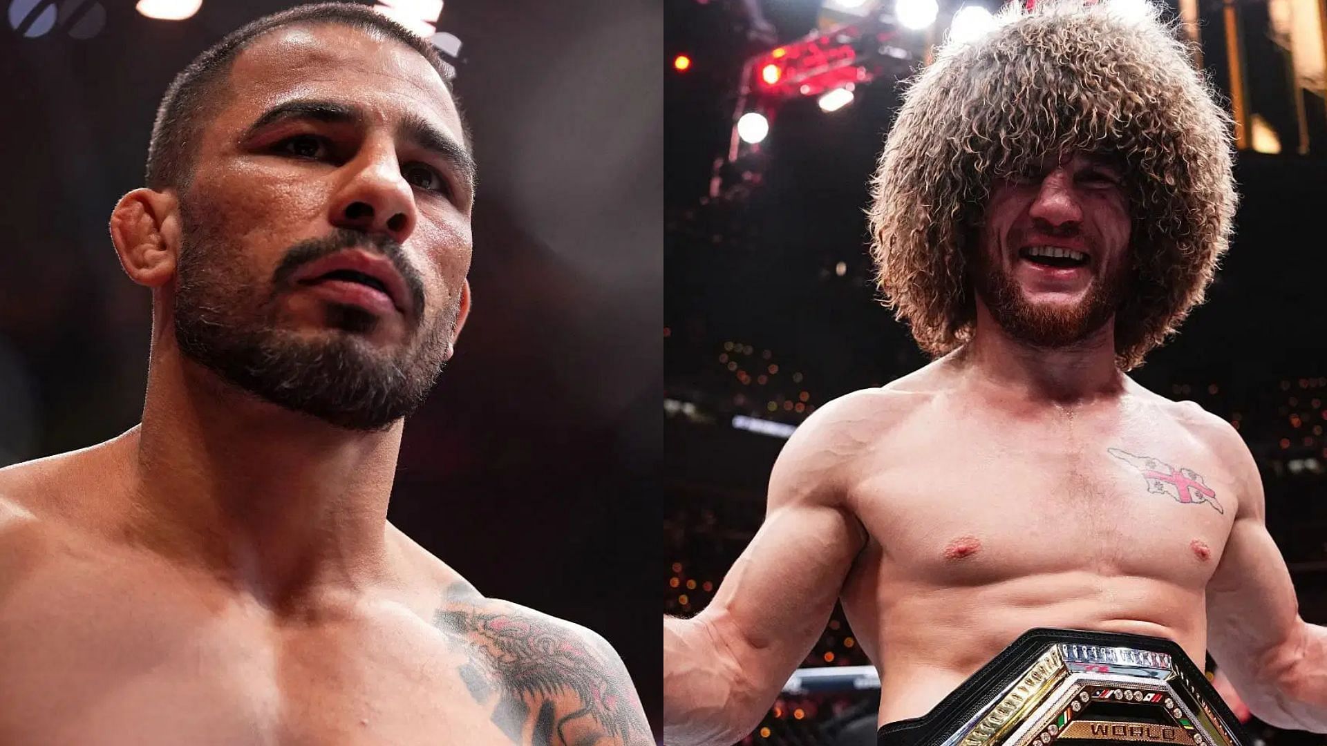 Alexandre Pantoja (left) has no interest in moving up to fight Merab Dvalishvili (right) as indicated by the former