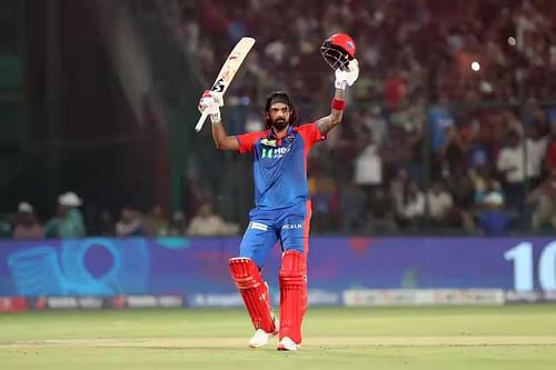 KL Rahul scored an unbeaten century in DC's IPL 2025 clash against GT. [P/C: iplt20.com]