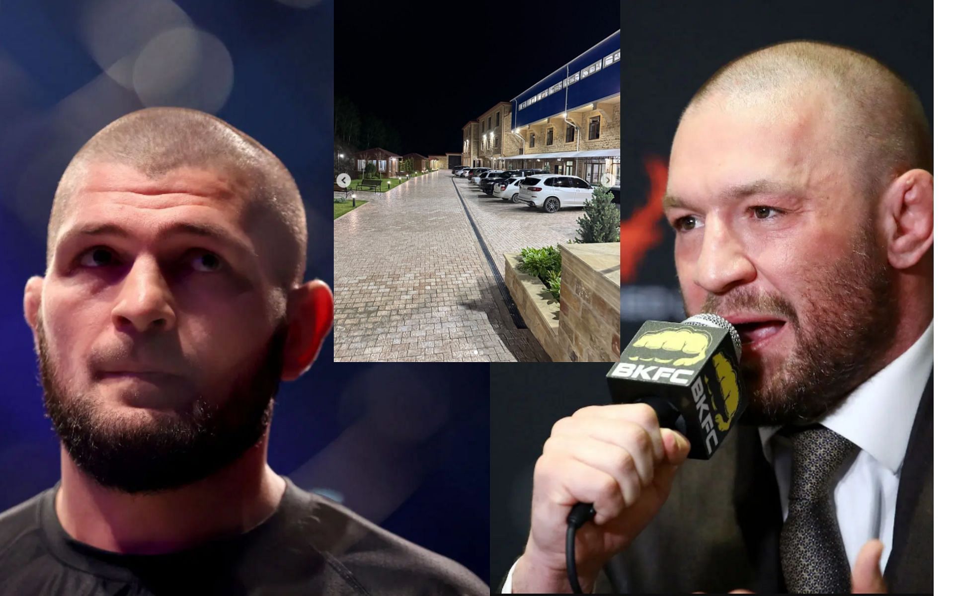 **Conor McGregor&rsquo;s (right) UFC clash with Khabib Nurmagomedov (left) helped fund new Dagestan training facility**: [Image courtesy: Getty Images and @homeoffight]