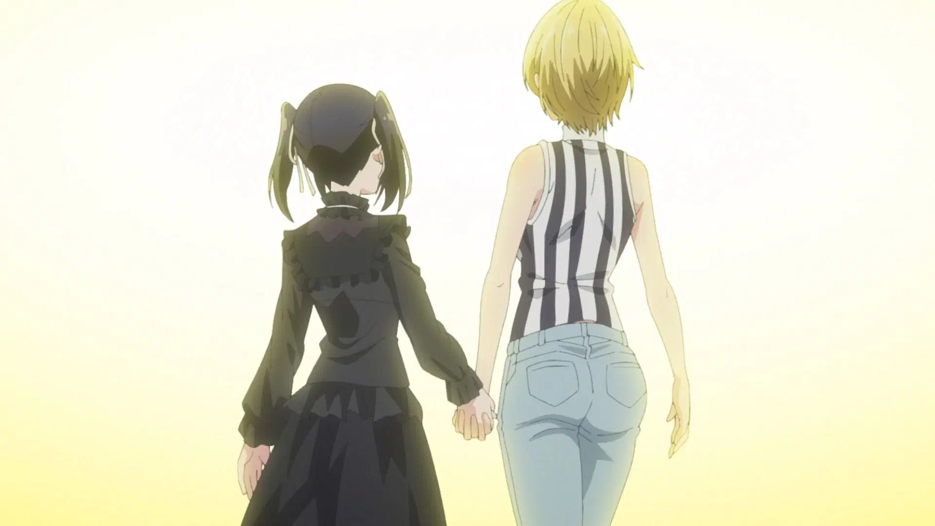 Please Put Them On, Takamine-san! episode 9 introduces the series&#039; other supporting cast member seen in promotional material as Ellie&#039;s girlfriend (Image via Liden Films)