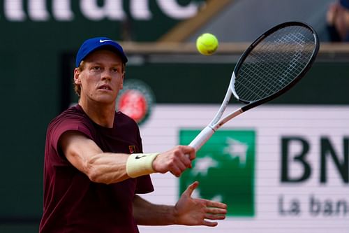 Jannik Sinner pictured at the 2025 French Open | Image Source: Getty