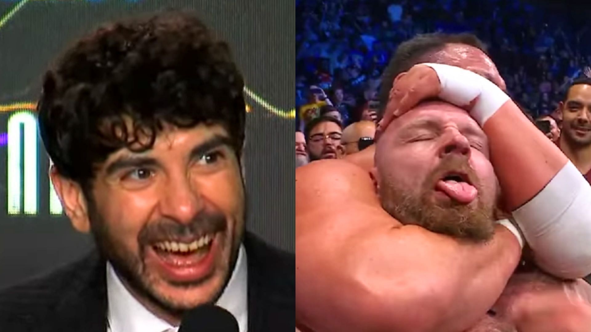 Tony Khan is excited for future AEW events. (Images via AEW YouTube and AEW Instagram) 