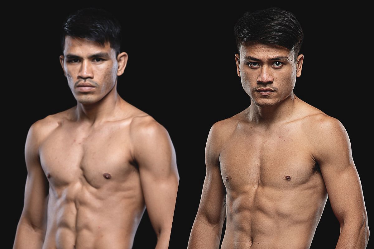 (From left) Nakrob Fairtex and Jaosuayai Mor Krungthepthonburi.