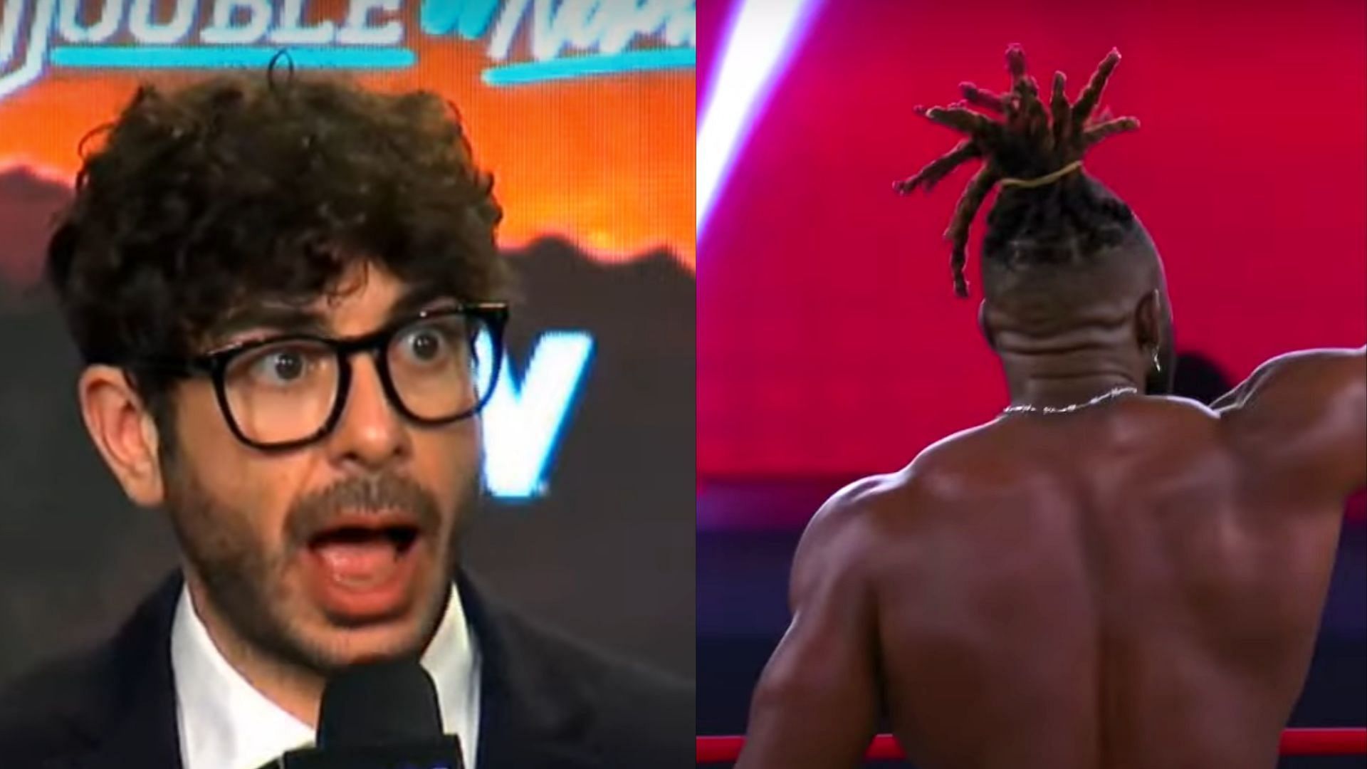 A former WWE star recently threw shade on AEW. (Images via the star
